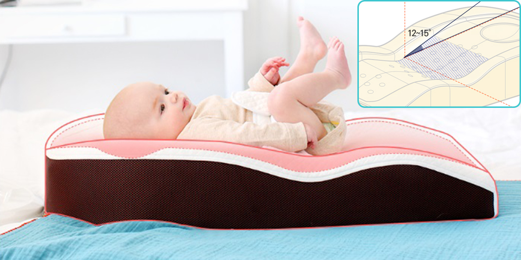Review Đệm ngủ đúng tư thế và chống trào ngược Coza Baby Bed – Bản Lite