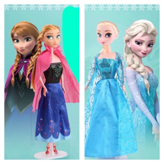 Búp bê Elsa và Anna 361A - Màu đẹp, Giá tốt, Bé gái rất yêu thích