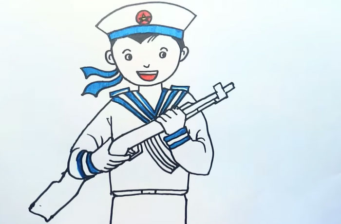 5 Bước Vẽ Người Lính Dễ Dàng Cho Bé Học Vẽ - POPS Kids Learn