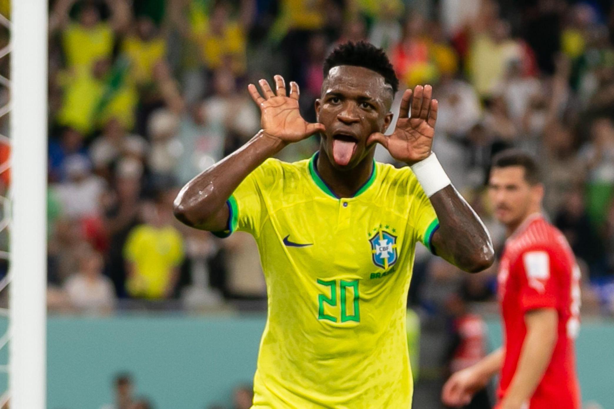 Brazil's rising star Vinícius Junior thriving in Neymar's absence at Qatar World Cup