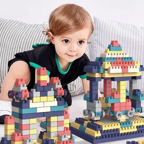 Bộ đồ chơi lego xếp hình 520 chi tiết lắp ráp sáng tạo cho bé